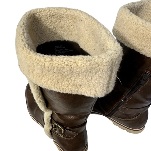 Cliffs by White Mountain Kesha Round Toe Brown Boots 10 - Picture 11 of 15